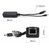 EXTRACTOR SPLITTER POE RJ45 H-M+JACK 12V