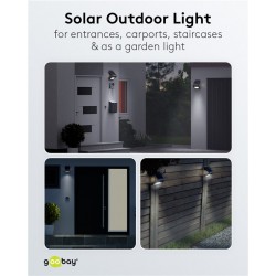 FOCO LED 3.2W 400lm IP65+SENSOR+SOLAR
