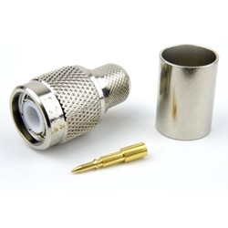 CONECTOR TNC MACHO RG214 CRIMPAR
