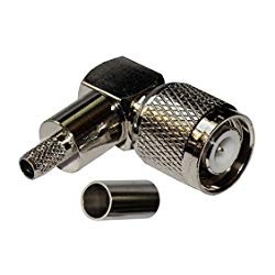 CONECTOR TNC MACHO RG223 CODO CRIMPAR
