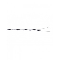 CABLE PARAFINADO 2X0,6 BLANCO-NEGRO