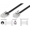CABLE TELEFONICO RJ45-RJ11 M-M 15M NEGRO