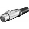 CONECTOR XLR4 HEMBRA AEREO NIKEL WEN