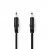 CABLE MINIJACK ST M-M 10M NEGRO REDONDO