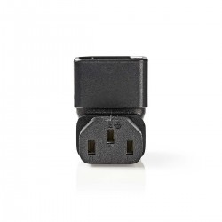 ADAPTADOR C13-C14 CODO 90º NEGRO AR-AB