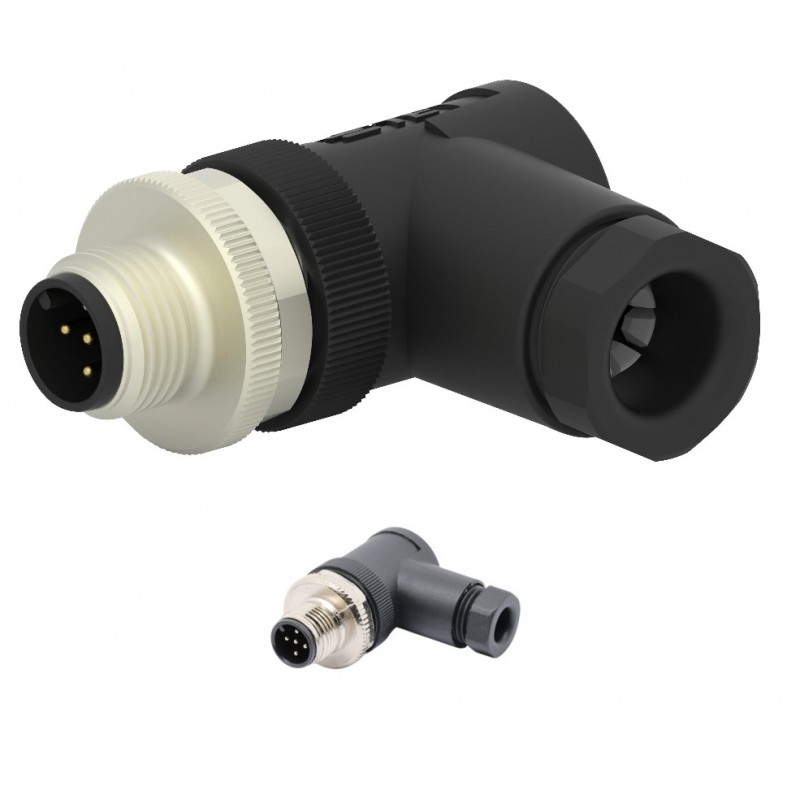 CONECTOR M12 MACHO 5P CODO COD.A