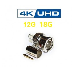CONECTOR BNC MACHO 1.0/4.8 UHD 12G