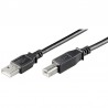 CABLE USB A-B 2.0 M-M 3MTS NEGRO