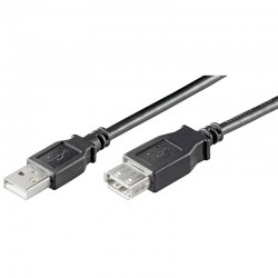 CABLE USB A 2.0 M-H 1,8MTS...