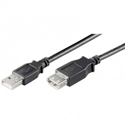 CABLE USB A 2.0 M-H 0,30MTS...