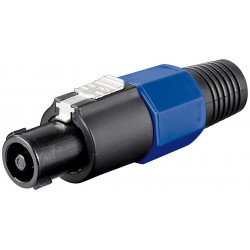 SPEAKON HEMBRA AEREO 4 POLOS NEGRO G/L