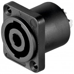 SPEAKON MACHO PANEL 4 POLOS NEGRO