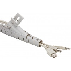 TUBO CUBRE CABLES 20mmX2,5M GRIS+Aplica