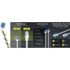 CABLE UTP CAT6A RJ45 M-M 3M BLANCO SLIM