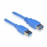 CABLE USB A 3.0 M-H 2MTS AZUL V.3.0