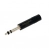 CONECTOR JACK M 6,35mm ST NEGRO NEUTRIK