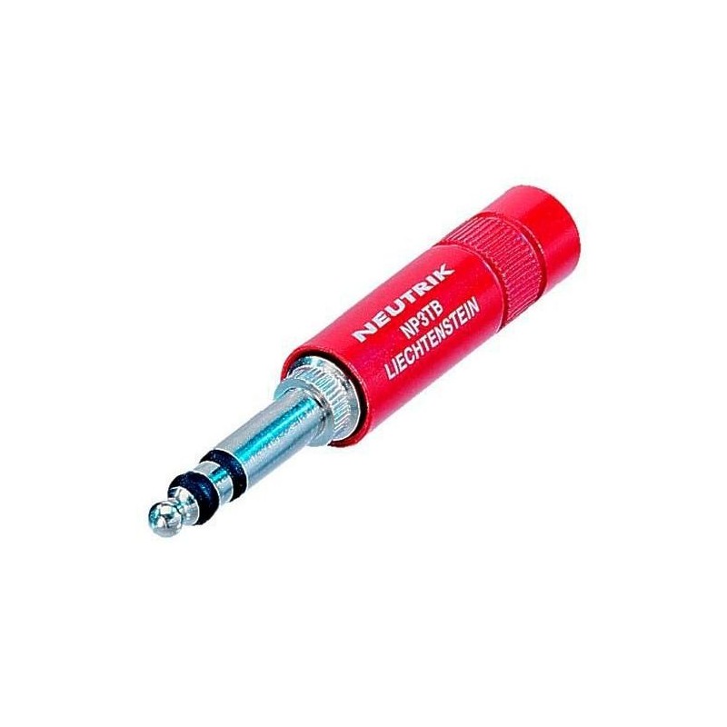 CONECTOR JACK M 6,35mm ST ROJO NEUTRIK