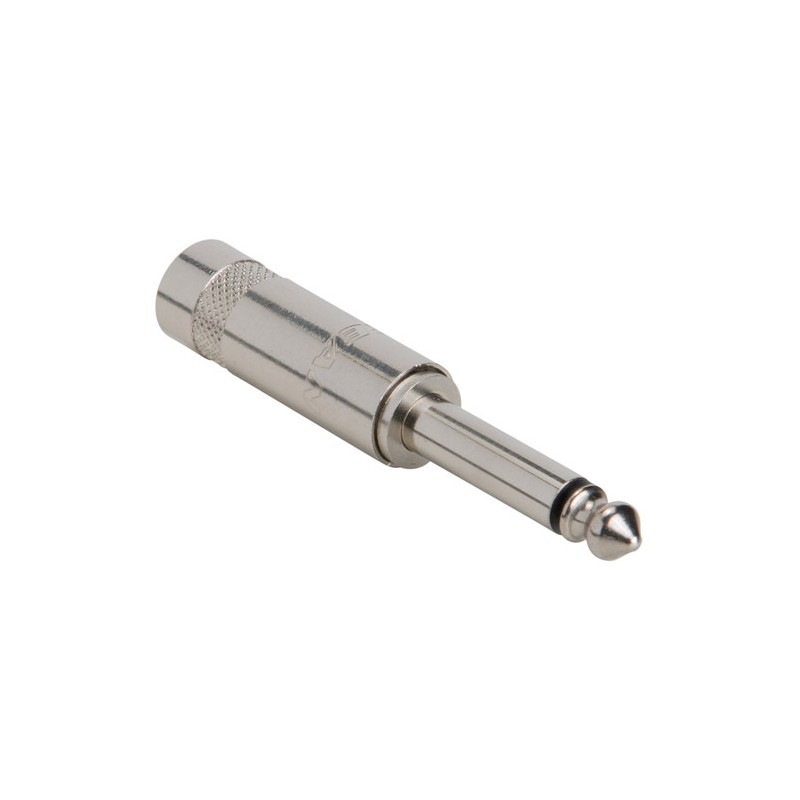 CONECTOR JACK M 6,35mm MONO REAN NIKEL
