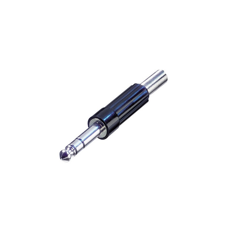 CONECTOR JACK M 6,35mm ST REAN NEGRO