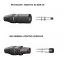 CONECTOR MC3 MACHO 4mm AEREO - NEGATIVO