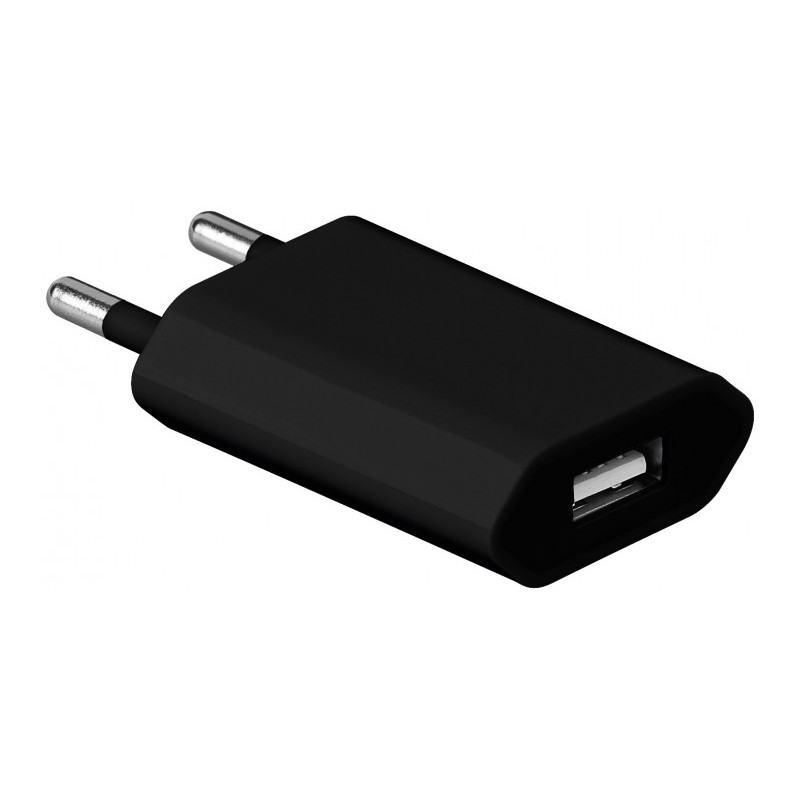 ALIMENTADOR 220V 1xUSB 1A NEGRO APPLE