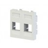 MODULO 45x45 2xRJ45 SIN G-POLVO KEY BLAN