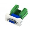 MODULO 45X22,5 CONECTOR VGA HEMBRA-BORNA