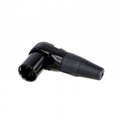 CONECTOR XLR5 M CODO AEREO NEGRO REAN