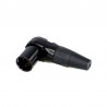 CONECTOR XLR5 M CODO AEREO NEGRO REAN