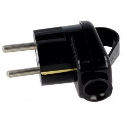CONECTOR SCHUKO MACHO NEGRO...