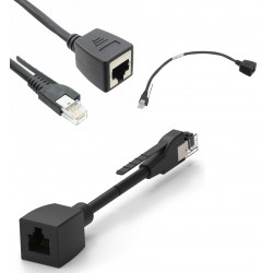 CABLE RJ45 POINT FIVE M-RJ45 H 25cm NEGR