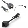 CABLE RJ45 POINT FIVE M-RJ45 H 25cm NEGR