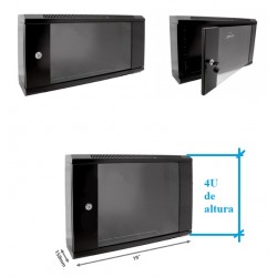 RACK MURAL 19" 4U NEGRO...