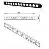 PANEL 19" 1U 12 PUERTOS XLR NEGRO