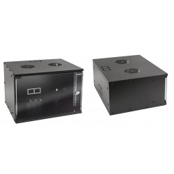 RACK MURAL 19" 7U NEGRO FONDO 400mm