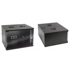 RACK MURAL 19" 7U NEGRO FONDO 400mm