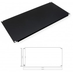 PANEL 19" 5U CIEGO COLOR NEGRO