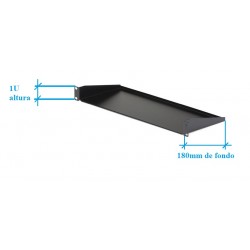 BANDEJA 19" 1U FRONTAL FONDO 180mm START
