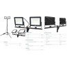 FOCO DOBLE LED PORTATIL+TRIPODE IP65100W