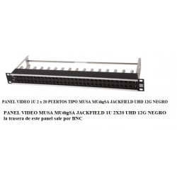 PANEL VIDEO JACKFIELD 19" 1U 2x20 HD 3G