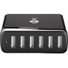 ALIMENTADOR MULTICARGADOR 6xUSB 8A NEGRO