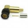 CONECTOR BNC MACHO 0.6/2.8 CRIM CODO 12G