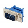 CONECTOR SUB-D 9 MACHO CABLE PLANO AZUL
