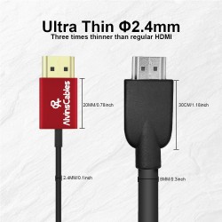CABLE HDMI M-M 8K 0,45M ETHERNET SLIM2.1