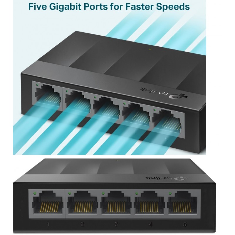SWITCH 5 PUERTOS FASTGIGABIT 100/1000 SL
