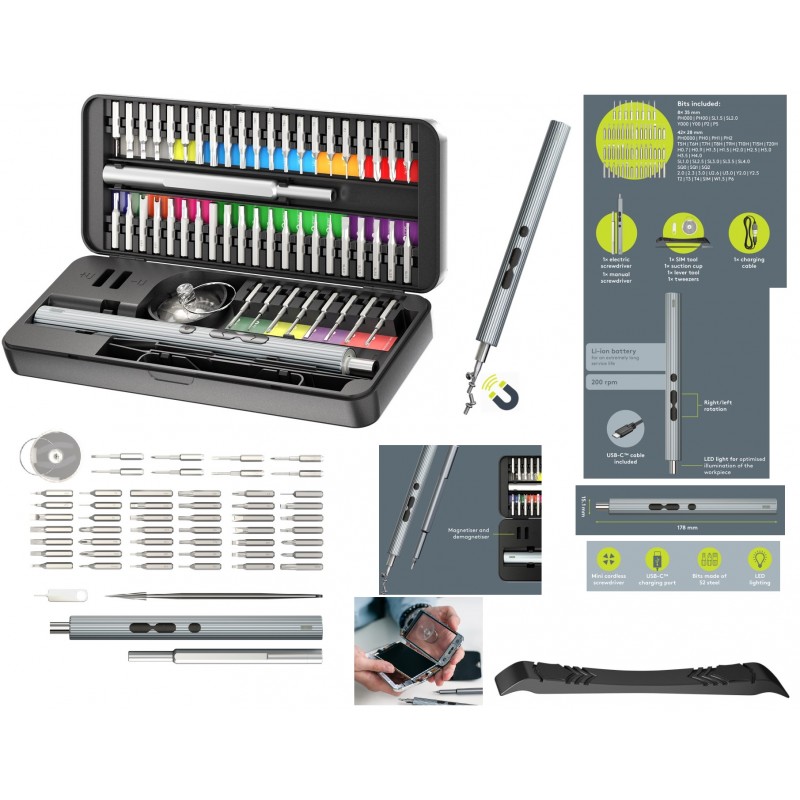 JUEGO 50 DESTORNILLADOR PRECISION ELECTR