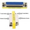 ADAPTADOR DB25 H-H BAJO PERFIL