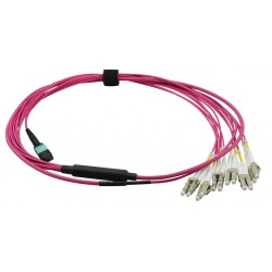 JUMPER MPO OM4 12 FIBRAS M-12xLC 2MTS