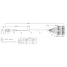 JUMPER MPO OM4 12 FIBRAS M-12xLC 2MTS