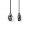 CABLE MINIJACK ST M-XLR3 H 1M GRIS OSCUR